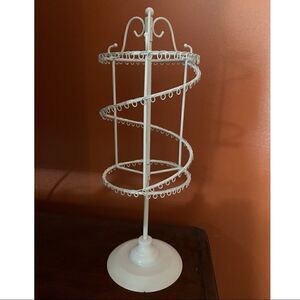 Spinning White Jewelry Holder  